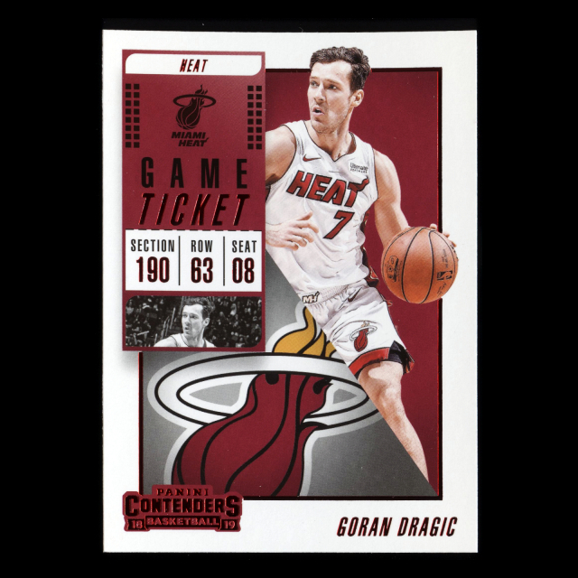 Goran Dragic 2018-19 Contenders Game Ticket Red Heat