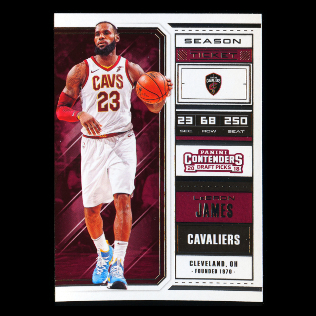 LeBron James 2018 Contenders Draft Picks Cavaliers