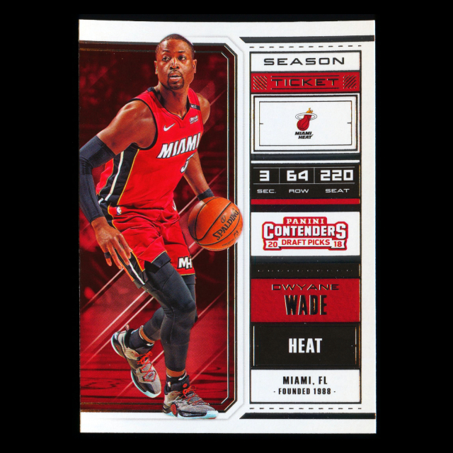 Dwyane Wade 2018 Contenders Draft Picks Heat