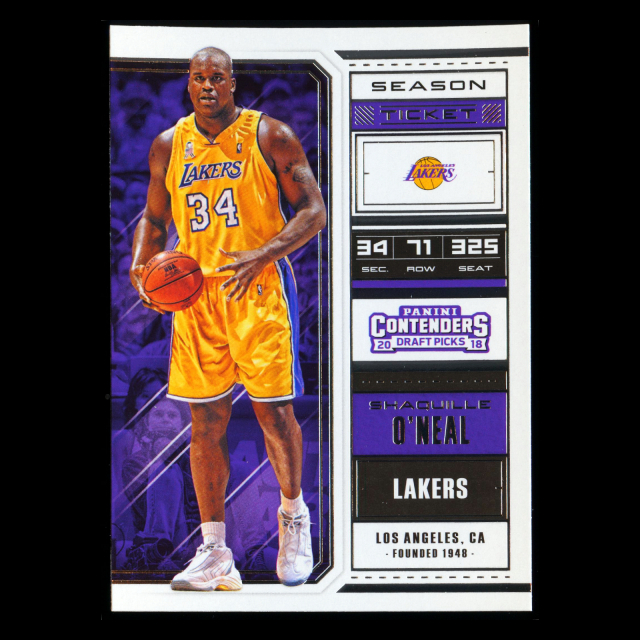 Shaquille ONeal 2018 Contenders Draft Picks Lakers