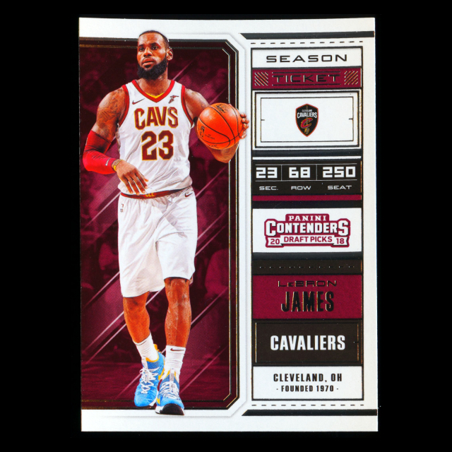 LeBron James 2018 Contenders Draft Picks Cavaliers