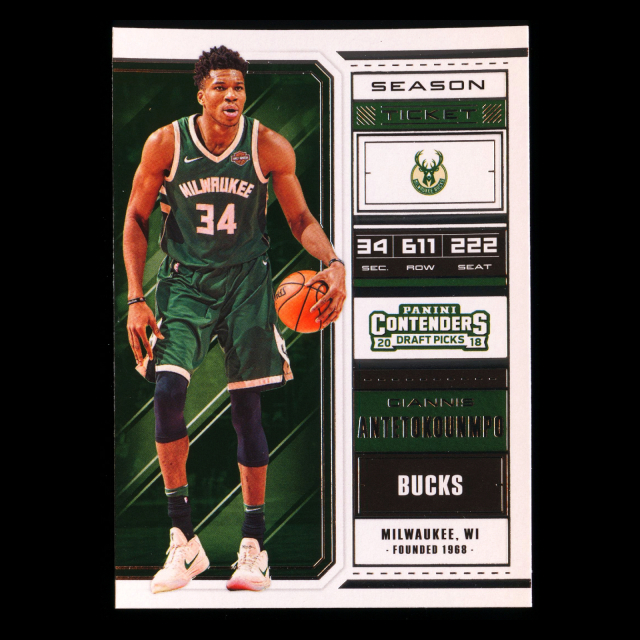 Giannis Antetokounmpo 2018 Contenders Draft Picks Bucks