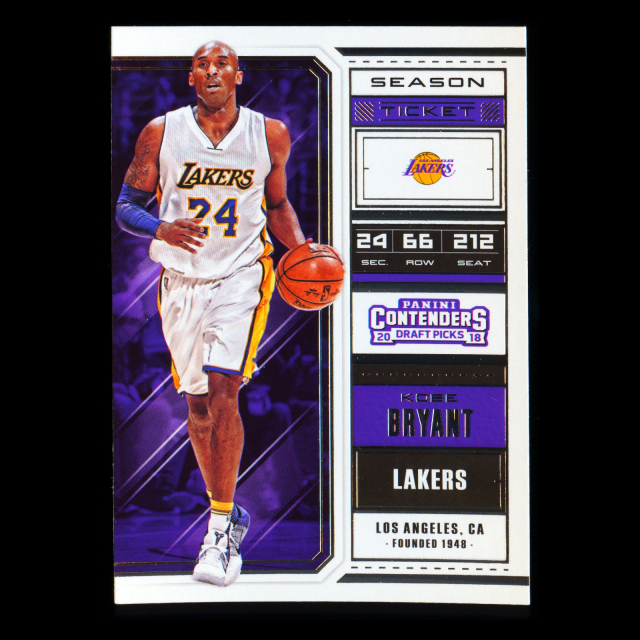 Kobe Bryant 2018 Contenders Draft Picks Lakers