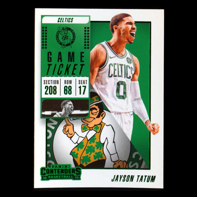 Jayson Tatum 2018-19 Panini Contenders Game Ticket Green Celtics