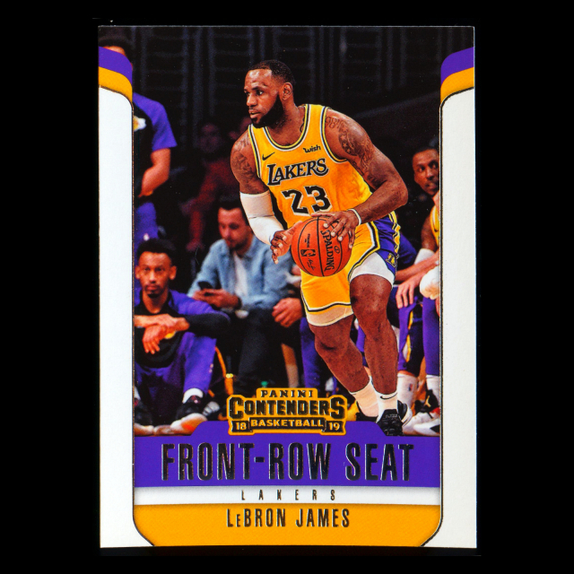 LeBron James 2018-19 Panini Contenders Front Row Seat Lakers