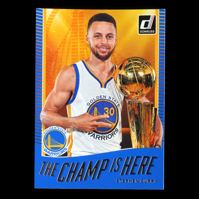 Stephen Curry 2017-18 Donruss Optic The Champ is Here Warriors