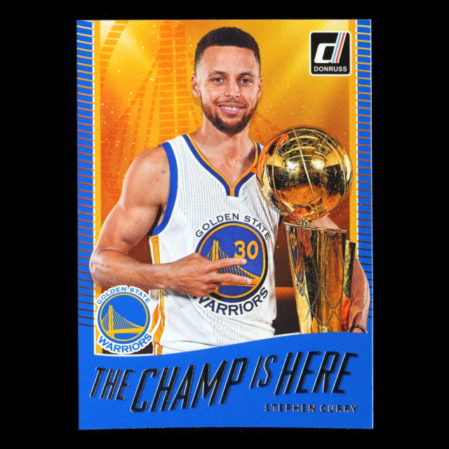 Stephen Curry 2017-18 Donruss Optic The Champ is Here Warriors
