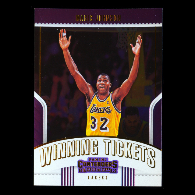 Magic Johnson 2018-19 Panini Contenders Winning Tickets Lakers