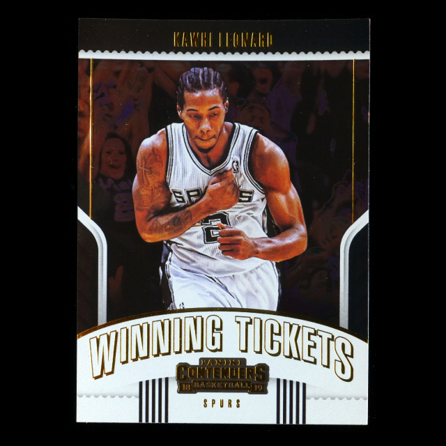 Kawhy Leonard 2018-19 Panini Contenders Winning Tickets Spurs