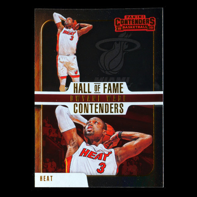 Dwyane Wade 2018-19 Panini Contenders Hall of Fame Contenders Heat