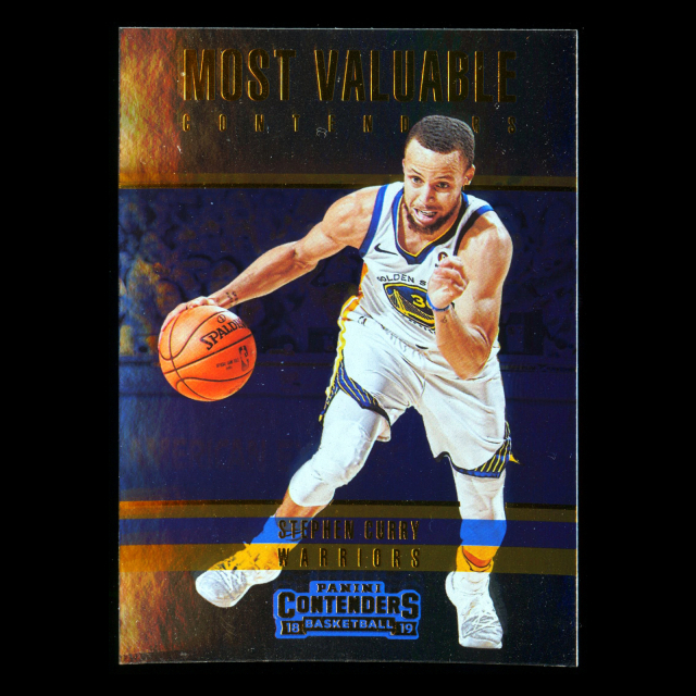 Stephen Curry 2018-19 Panini Contenders Most Valuable Contenders Warriors