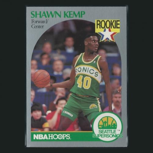 Shawn Kemp RC 1990-91 Hoops Rookie Supersoncis