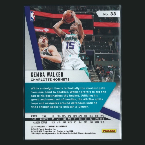 Kemba Walker 2018-19 Threads Premium Mavericks 027/199