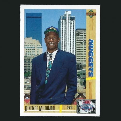 Dikembe Mutombo RC 1991-92 Upper Deck Rooke NBA Draft Nuggets