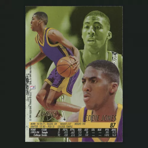 Eddie Jones RC 1994-95 Ultra Rookie Lakers
