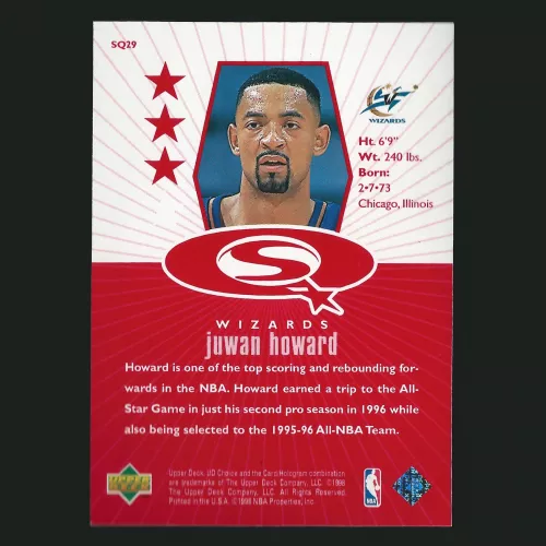 Juwan Howard 1998-99 UD Choice Starquest Red Wizards