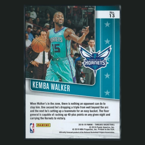 Kemba Walker 2018-19 Threads Floor Generals Hornets 39/199