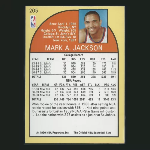 Mark Jackson 1990-91 Hoops (Menendez Brothers) Knicks