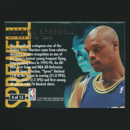 Latrell Sprewell 1994-95 Ultra All-NBA First Team Warriors