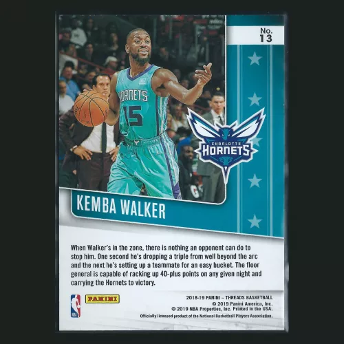Kemba Walker 2018-19 Threads Floor Generals Hornets 78/199