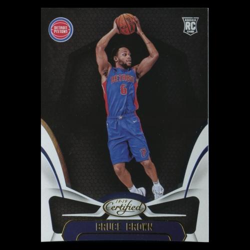 Bruce Brown RC 2018-19 Certified Rookie Pistons