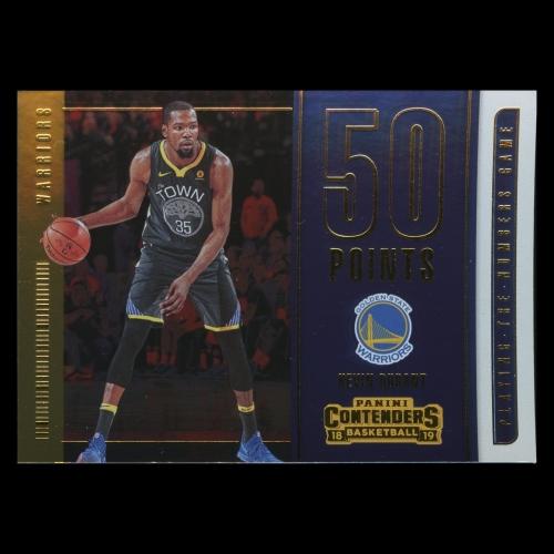 Kevin Durant 2018-19 Contenders Playing the Numbers Game Warriors