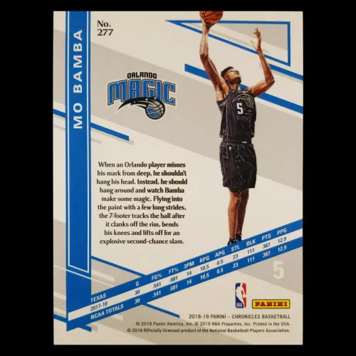 Mo Bamba RC 2018-19 Elite Rookie Magic