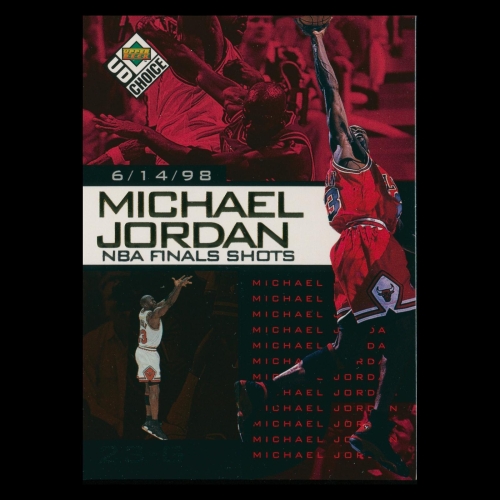 Michael Jordan 1998-99 UD Choice NBA Finals Shots Bulls #9 