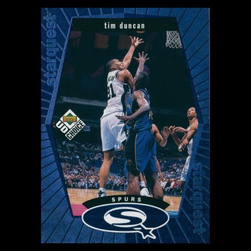 Tim Duncan 1998-99 UD Choice Starquest Blue Spurs