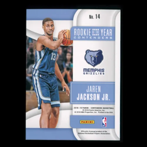 Jaren Jackson Jr. 2018-19 Contenders Rookie of the Year Grizzlies