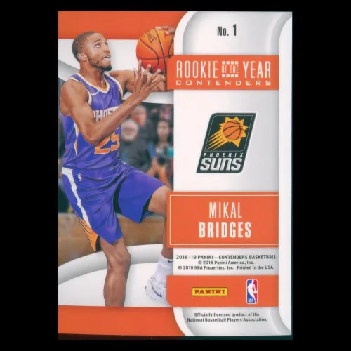 Mikal Bridges 2018-19 Contenders Rookie of the Year Suns