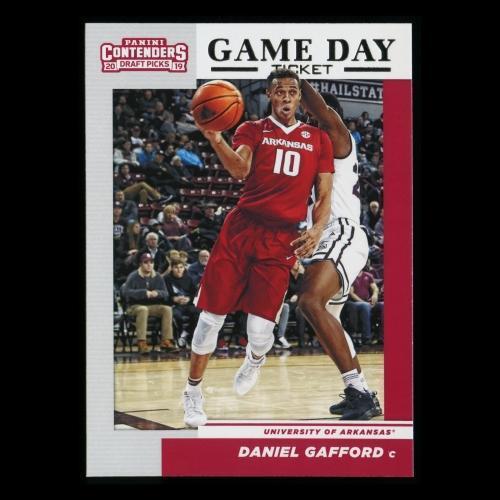 Daniel Gafford RC 2019 Contenders Draft Picks Rookie Game Day Ticket Razorbacks/Bulls