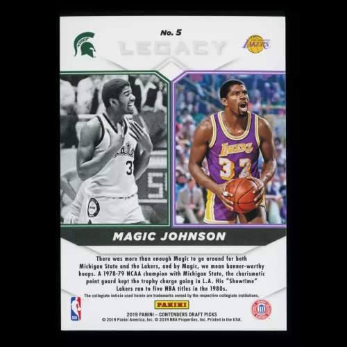 Magic Johnson 2019 Contenders Draft Picks Legacy Lakers