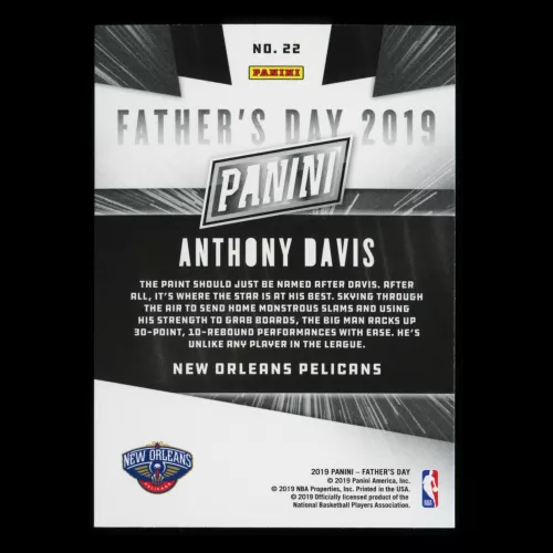 Anthony Davis 2019 Father's Day Pelicans