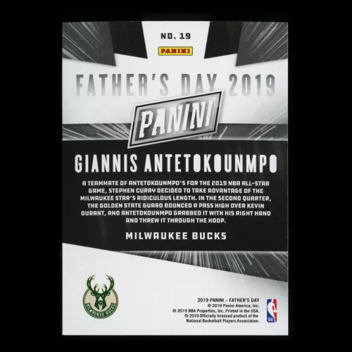 Giannis Antetokounmpo 2019 Father's Day Bucks