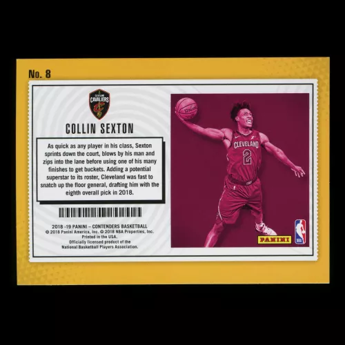 Collin Sexton RC 2018-19 Contenders Rookie Lottery Ticket Cavaliers