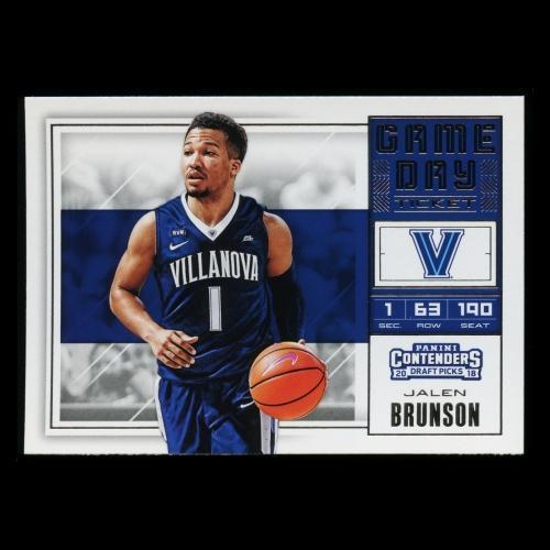 Jalen Brunson RC 2018 Contenders Draft Picks Rookie Game Day Ticket Mavericks