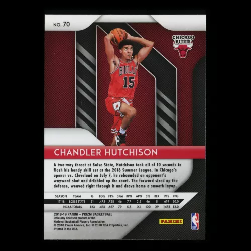 Chandler Hutchison RC 2018-19 Prizm Rookie Bulls