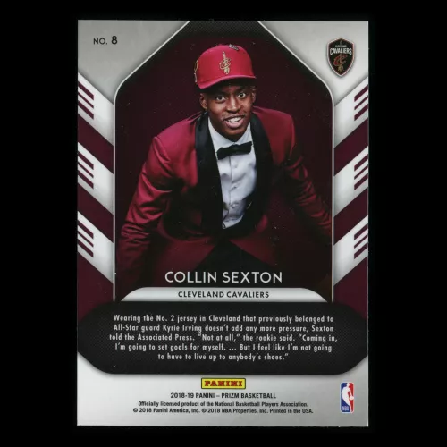Collin Sexton RC 2018-19 Prizm Luck of the Lottery Cavaliers