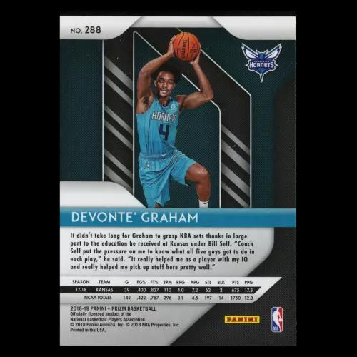 DeVonte Graham RC 2018-19 Prizm Rookie Hornets
