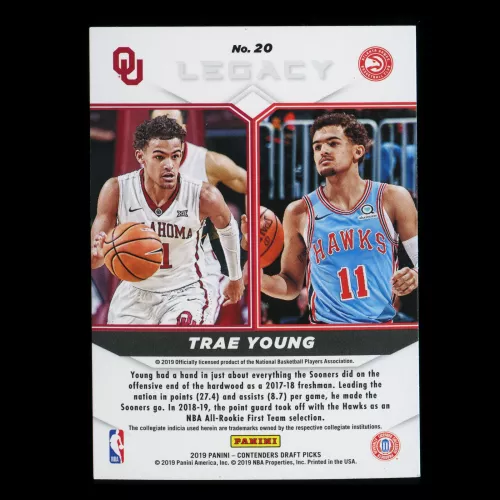 Trae Young 2019 Contenders Draft Picks Legacy Hawks
