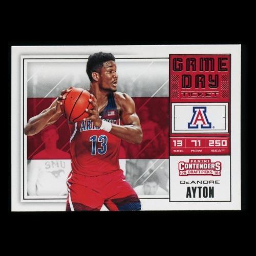 DeAndre Ayton RC 2018 Contenders Draft Picks Rookie Game Day Ticket Suns