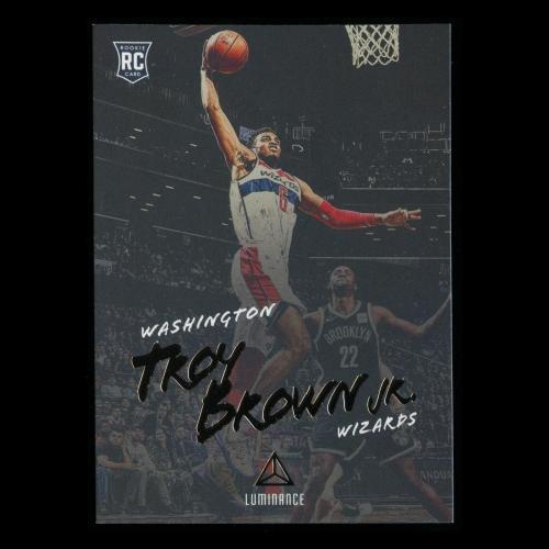 Troy Brown Jr. RC 2018-19 Chronicles Luminance Rookie Wizards