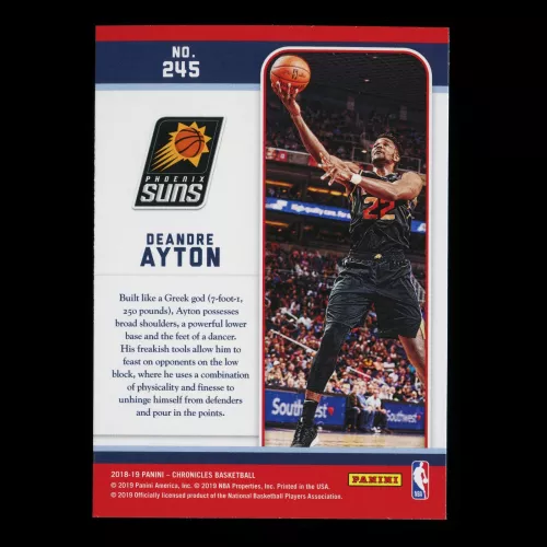 DeAndre Ayton RC 2018-19 Chronicles Marquee Suns