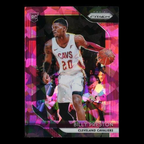 Billy Preston RC 2018-19 Prizm Pink Cracked Ice Rookie Cavaliers