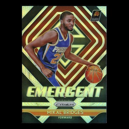 Mikal Bridges RC 2018-19 Prizm Emergent Silver Suns