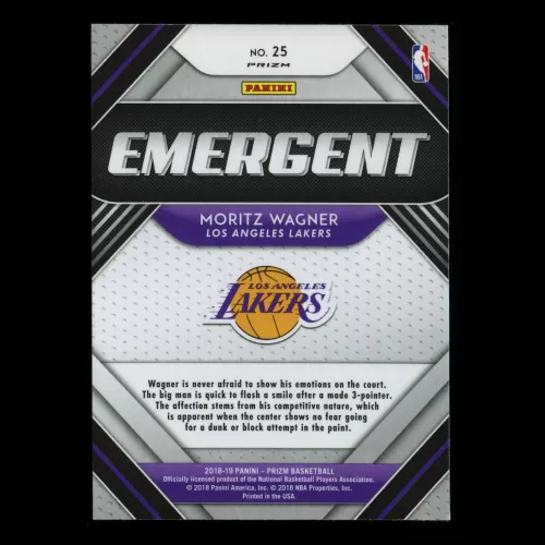 Moritz Wagner RC 2018-19 Prizm Emergent Silver Lakers