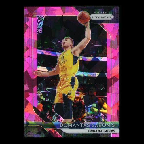 Domantas Sabonis 2018-19 Prizm Pink Cracked Ice Pacers