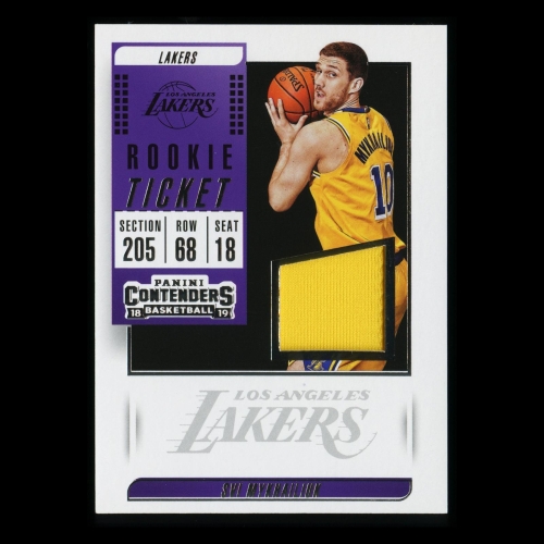 Svi Mykhailiuk 2018-19 Contenders Rookie Ticket Swatches Lakers