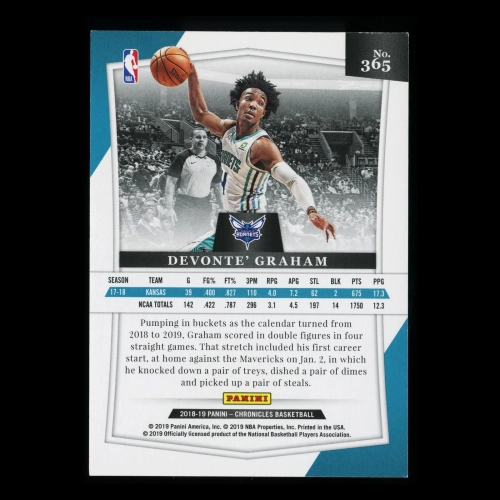 DeVonte Graham RC 2018-19 Majestic Rookie Hornets 45/49